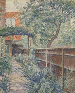 Mijn Studio Tuin, 1938 door Lucien Pissarro