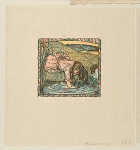 Koningin van de vissen door Lucien Pissarro