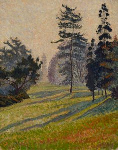 De pagode, Kew door Lucien Pissarro