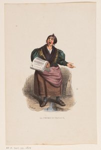 Krantenverkoopster door Lucien Xavier Stypulkowski