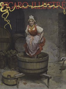De Oogst van Jeanneton. Omslag van Le Figaro Illustre, november 1895 door Lucius Rossi
