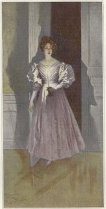 Portret van een vrouw met een kaars door Lucius Rossi