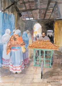 Bagelverkoper in de Oude Stad, Jeruzalem