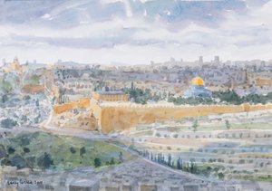 Jeruzalem vanaf de Olijfberg