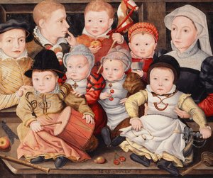 Groepsportret van kinderen, 1565 door Ludger Tom the Younger Ring