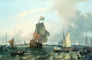 Brielle door Ludolf Backhuysen