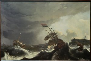Schepen in nood bij zware storm