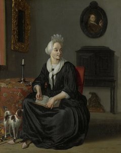 Anna de Hooghe (1645-1717), vierde vrouw van de schilder door Ludolf Bakhuysen