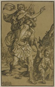 Aeneas en Anchises door Ludolph Büsinck