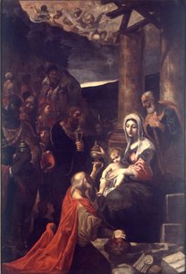Aanbidding der Wijzen door Ludovico Carracci