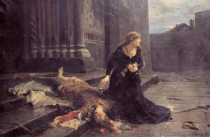 De Dood van Gianmaria Visconti voor de Kerk S. Gottardo in Milaan