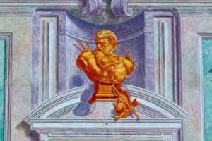 Fresco Gevel door Ludovico Pogliaghi