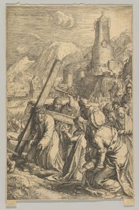 Christus Draagt het Kruis, uit De Passie van Christus, ca. 1623