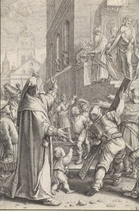 Christus aan het volk getoond (Ecce homo) door Ludovicus Siceram