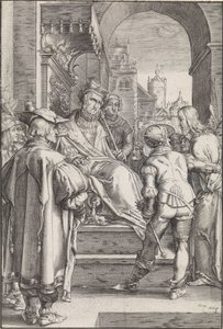 Christus voor Pilatus door Ludovicus Siceram