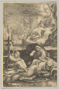 De Agonie in de Tuin, uit De Passie van Christus door Ludovicus Siceram