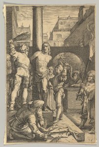 De Geseling, uit De Passie van Christus, ca. 1623 door Ludovicus Siceram