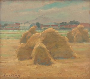 Oogst, ca. 1910 door Ludovit Cordak