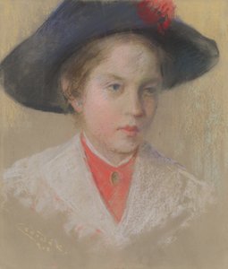 Portret van de dochter van de kunstenaar Palma door Ludovit Cordak