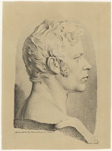 Portretbuste van Karl Friedrich Schinkel door Ludwig Buchhorn
