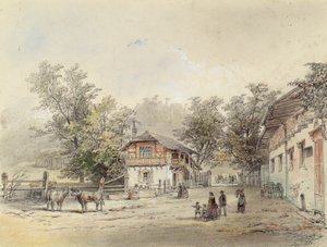 De boerderij in de Vorderbrühl bij Wenen