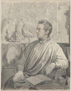 Clemens Brentano door Ludwig Emil Grimm