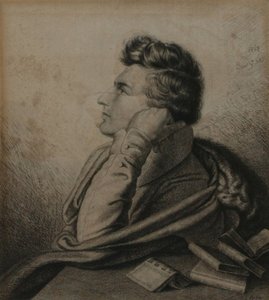 Portret van de dichter Heinrich Heine 1797-1856, 1827