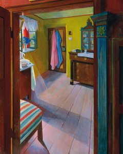 Landelijk interieur door Ludwig Ferdinand Graf