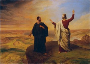 De Verzoeking van Christus door Ludwig Ferdinand Schnorr von Carolsfeld