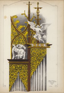 Detail van het orgel in de kerk van St. Mary, Lübeck, Duitsland