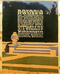 Bavaria Huizen in Sendlinger Onderland, nabij de Isaranlagen Kinderspeelplaats, Trambaan, Kath