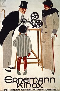 Ernemann Kinox, Der Ideale Familien Kinematograph, Duitsland door Ludwig Hohlwein