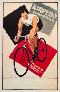 Fietsen van de Torpedo Weilwerke door Ludwig Hohlwein