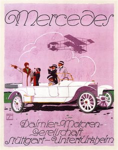 Mercedes, 1914 door Ludwig Hohlwein