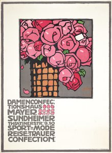 Poster voor de dameswinkel Mayer Sundheimer