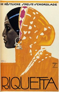 Riquetta Chocolade, 1925 door Ludwig Hohlwein