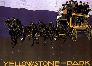 Yellowstone Park door Ludwig Hohlwein