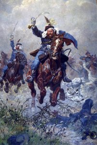 Kolonel Maximilian Ritter von Rodakowski en de 13e Uhlanen in de Slag bij Custoza in 1866, 1908