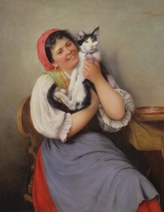 Haar favoriete kat