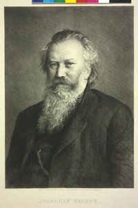Johannes Brahms door Ludwig Michalek