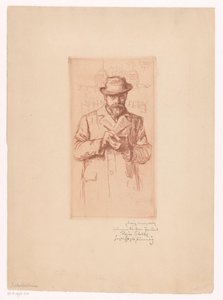 Zelfportret van Ludwig Michaleck