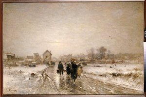 Terug van de Markt door Ludwig Munthe