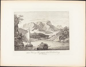 Der König-See tegen de Untersberg bij Salzburg