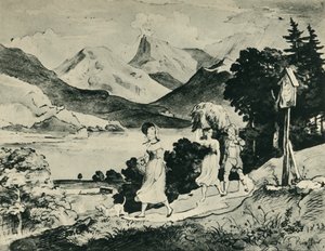 Meer Fuschl, Salzburg, Oostenrijk, 1823, 1943