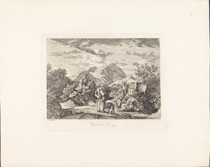 Rocca di Mezzo door Ludwig Richter