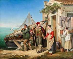 Een Venetiaanse vissersfamilie