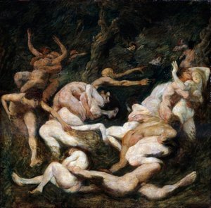 De ontvoering van vrouwen, 20e eeuw door Ludwig von Hofmann