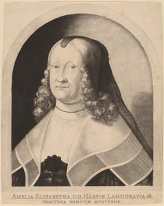 Amelia Elizabeth, gravin van Hessen door Ludwig von Siegen