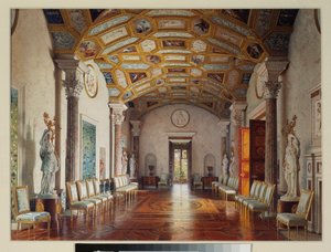 De grote agaatzaal in het grote paleis van Tsarkoye Selo door Luigi Premazzi