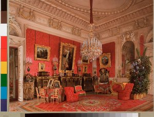 Interieurs van het Winterpaleis: De studeerkamer van keizerin Maria Alexandrovna
